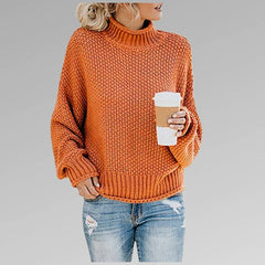 Women's Turtleneck Knit Sweater | Refined High-Neck Pullover