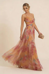 Angela | Women'S Romantic Sleeveless Maxi Wedding Guest Dress