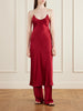 Bias slip silk-charmeuse slip midi dress