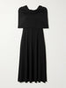 Off-the-shoulder jersey midi dress
