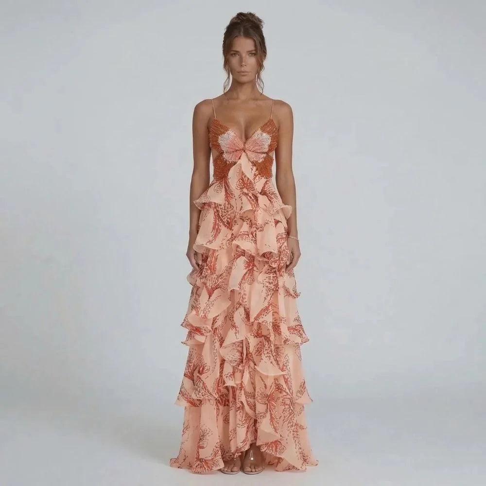 Aurora Butterfly Maxi Dress