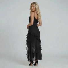 Jillian Ruffle Maxi Dress