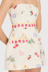 Strapless Bethany Romper in Boardwalk