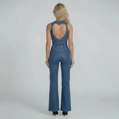 Sloane Heartcut Denim Jumpsuit